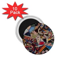 Background Embroidery Pattern Stitches Abstract 1 75  Magnets (10 Pack)  by Pakemis