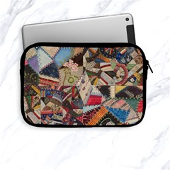 Background Embroidery Pattern Stitches Abstract Apple iPad Mini Zipper Cases