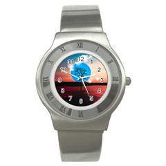 Surreal Fantasy Abstract Art Creativity Horizon Stainless Steel Watch by Pakemis