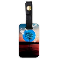 Surreal Fantasy Abstract Art Creativity Horizon Luggage Tag (one Side) by Pakemis