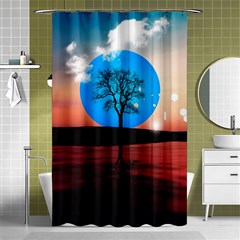 Surreal Fantasy Abstract Art Creativity Horizon Shower Curtain 48  X 72  (small)  by Pakemis