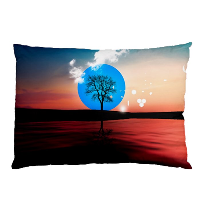 Surreal Fantasy Abstract Art Creativity Horizon Pillow Case (Two Sides)