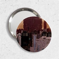 Skyline Skyscrapers Futuristic Sci-fi Panorama 2 25  Handbag Mirrors by Pakemis