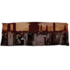 Skyline Skyscrapers Futuristic Sci-fi Panorama Body Pillow Case (dakimakura) by Pakemis