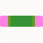 Pink And Green 1105 - Groovy Retro Style Art Large Bar Mat 32 x8.5  Bar Mat