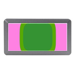 Pink And Green 1105 - Groovy Retro Style Art Memory Card Reader (mini) by KorokStudios