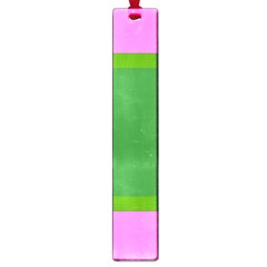 Pink And Green 1105 - Groovy Retro Style Art Large Book Marks by KorokStudios