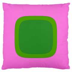 Pink And Green 1105 - Groovy Retro Style Art Standard Flano Cushion Case (one Side) by KorokStudios