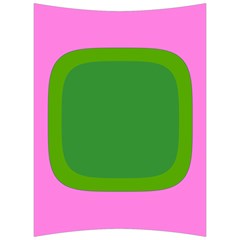 Pink And Green 1105 - Groovy Retro Style Art Back Support Cushion by KorokStudios