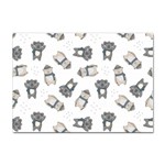 Cute Seamless Pattern With Koala Panda Bear Sticker A4 (100 pack) Front