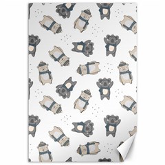 Cute Seamless Pattern With Koala Panda Bear Canvas 12  X 18  by Pakemis