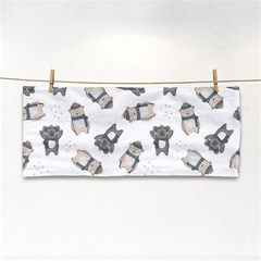 Cute Seamless Pattern With Koala Panda Bear Hand Towel by Pakemis