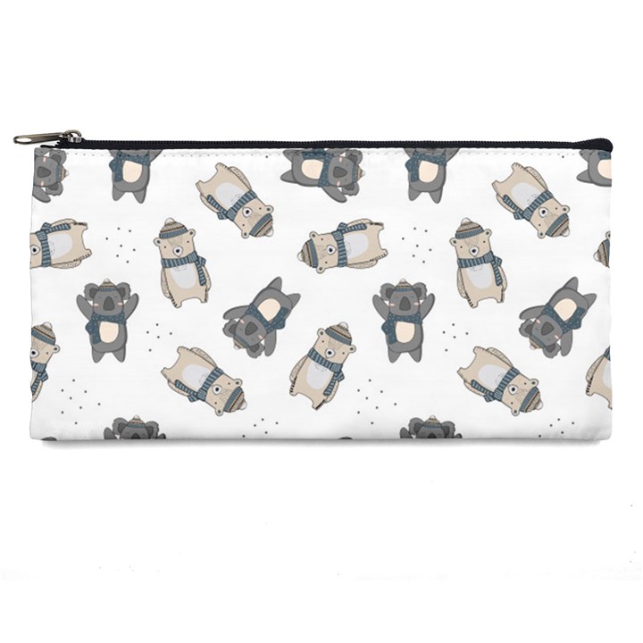 Cute Seamless Pattern With Koala Panda Bear Pencil Case