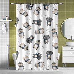 Cute Seamless Pattern With Koala Panda Bear Shower Curtain 48  X 72  (small)  by Pakemis