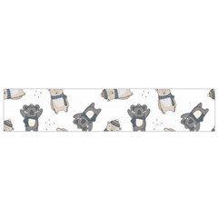 Cute Seamless Pattern With Koala Panda Bear Small Flano Scarf by Pakemis