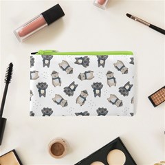 Cute Seamless Pattern With Koala Panda Bear Cosmetic Bag (xs) by Pakemis