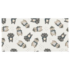 Cute Seamless Pattern With Koala Panda Bear Banner And Sign 4  X 2  by Pakemis