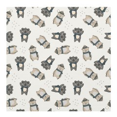 Cute Seamless Pattern With Koala Panda Bear Banner And Sign 4  X 4  by Pakemis