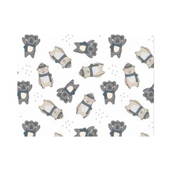 Cute Seamless Pattern With Koala Panda Bear Flano Blanket (mini)