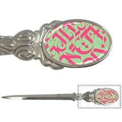 Pattern Ornament Gothic Style Elegant Font Tattoos Letter Opener by Pakemis