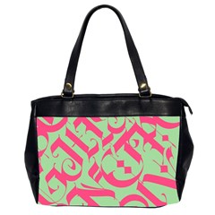 Pattern Ornament Gothic Style Elegant Font Tattoos Oversize Office Handbag (2 Sides) by Pakemis