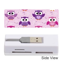 Seamless Cute Colourfull Owl Kids Pattern Memory Card Reader (stick) by Pakemis