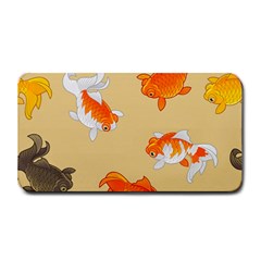 Gold Fish Seamless Pattern Background Medium Bar Mat by Pakemis