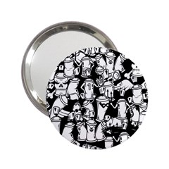 Graffiti Spray Can Characters Seamless Pattern 2 25  Handbag Mirrors by Pakemis