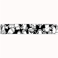 Graffiti Spray Can Characters Seamless Pattern Small Bar Mat by Pakemis