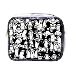 Graffiti Spray Can Characters Seamless Pattern Mini Toiletries Bag (one Side) by Pakemis