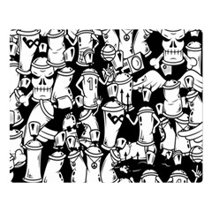 Graffiti Spray Can Characters Seamless Pattern Double Sided Flano Blanket (large) by Pakemis