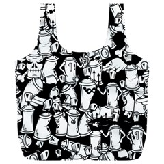 Graffiti Spray Can Characters Seamless Pattern Full Print Recycle Bag (xxxl) by Pakemis