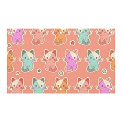 Cute Kawaii Kittens Seamless Pattern Banner And Sign 5  X 3  by Pakemis