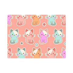 Cute Kawaii Kittens Seamless Pattern Flano Blanket (mini) by Pakemis