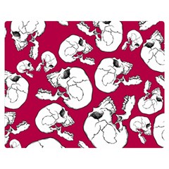 Terrible Frightening Seamless Pattern With Skull Flano Blanket (medium) by Pakemis