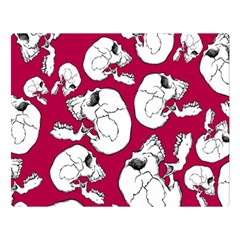 Terrible Frightening Seamless Pattern With Skull Flano Blanket (large)