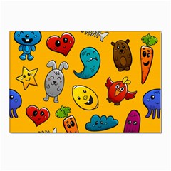 Graffiti Characters Seamless Ornament Postcard 4 x 6  (pkg Of 10)