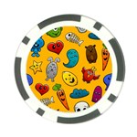 Graffiti Characters Seamless Ornament Poker Chip Card Guard Front