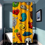 Graffiti Characters Seamless Ornament Shower Curtain 36  x 72  (Stall)  Curtain(36 X72 ) - 33.26 x66.24  Curtain(36 X72 )