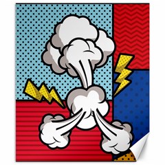 Rays Smoke Pop Art Style Vector Illustration Canvas 8  X 10  by Pakemis