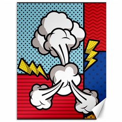 Rays Smoke Pop Art Style Vector Illustration Canvas 36  X 48  by Pakemis