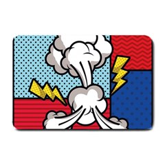 Rays Smoke Pop Art Style Vector Illustration Small Doormat by Pakemis