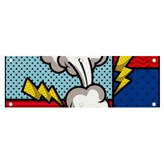 Rays Smoke Pop Art Style Vector Illustration Banner And Sign 6  X 2  by Pakemis