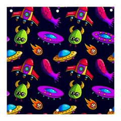 Space Pattern Banner And Sign 3  X 3  by Pakemis