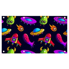 Space Pattern Banner And Sign 7  X 4  by Pakemis