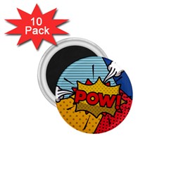 Pow Word Pop Art Style Expression Vector 1 75  Magnets (10 Pack)  by Pakemis