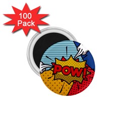 Pow Word Pop Art Style Expression Vector 1 75  Magnets (100 Pack)  by Pakemis