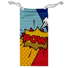 Pow Word Pop Art Style Expression Vector Jewelry Bag by Pakemis