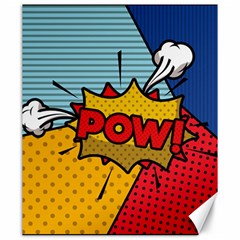 Pow Word Pop Art Style Expression Vector Canvas 20  X 24  by Pakemis