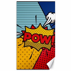 Pow Word Pop Art Style Expression Vector Canvas 40  X 72  by Pakemis